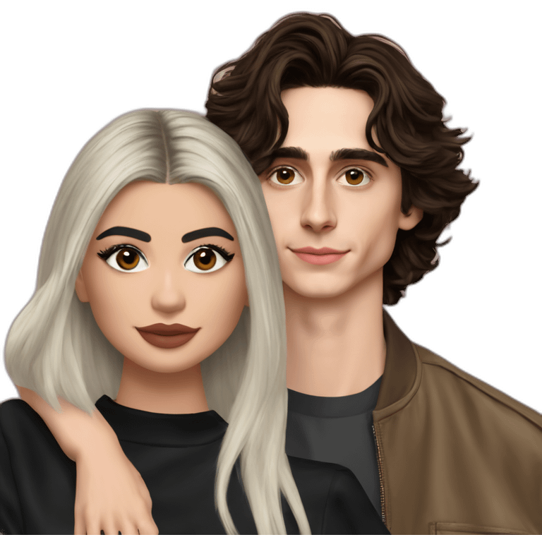 kylie jenner and Timothée Chalamet emoji