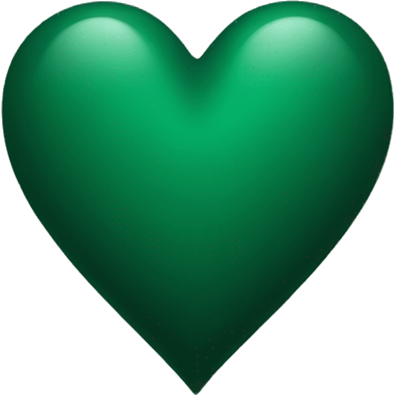 Dark Green heart emoji