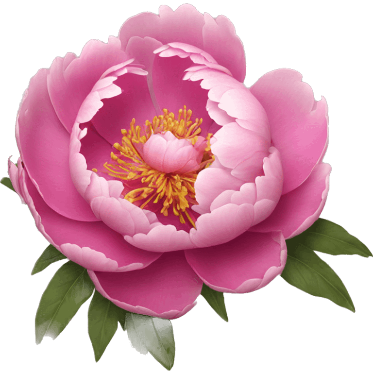 Pink peony  emoji