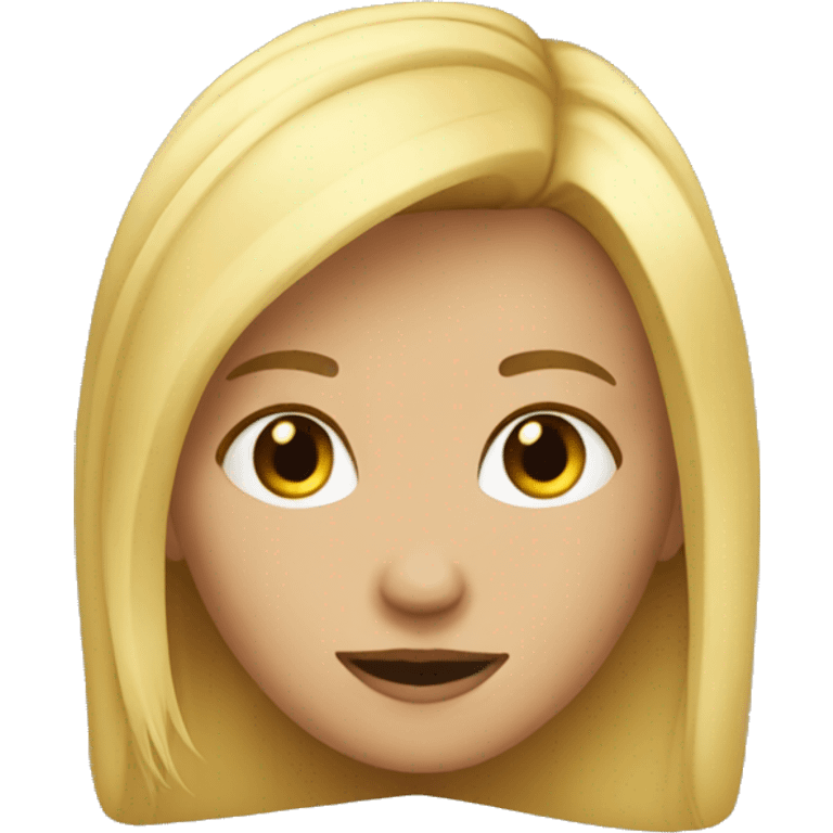 Blond therian girl emoji