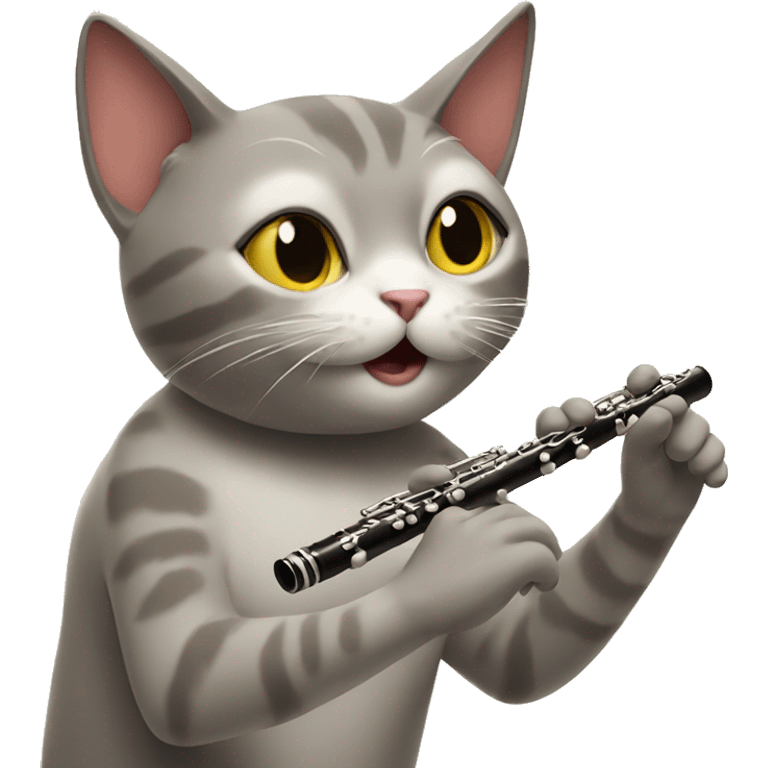 cat playing the flute  emoji