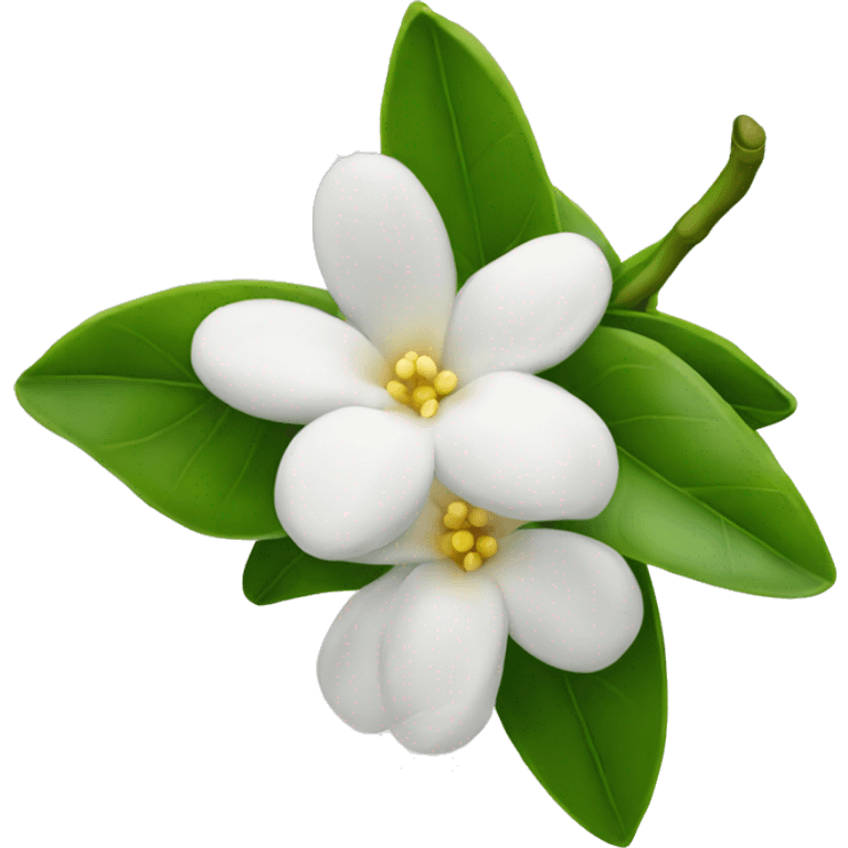 indian jasmine flower  emoji