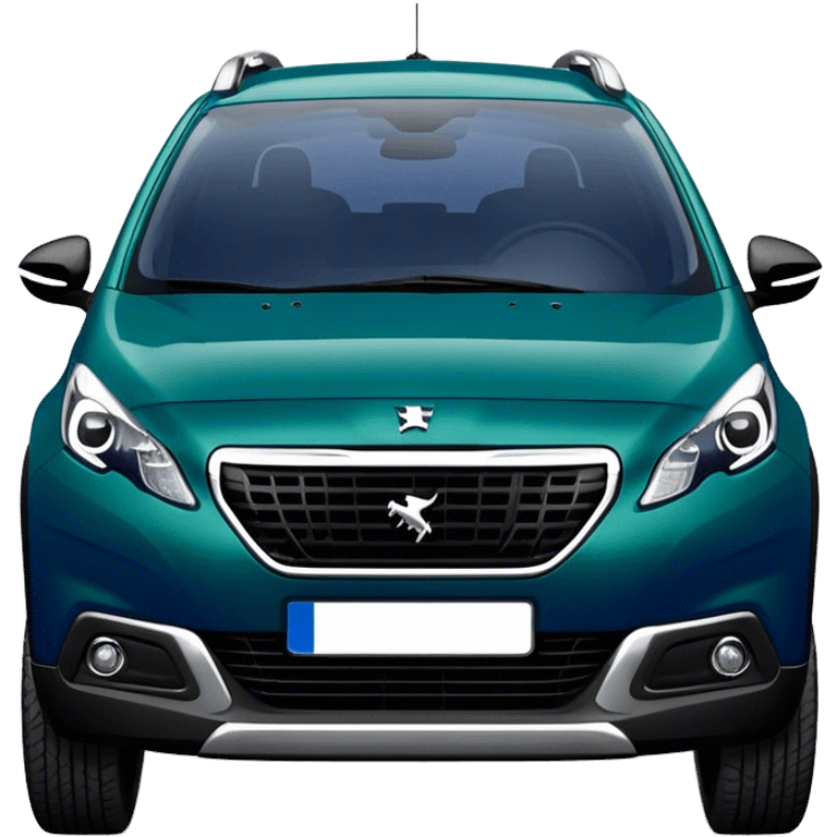 Peugeot 2008 couleur bleu émeraude foncé emoji