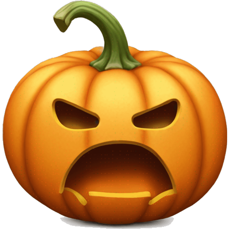 Pumpkin with tongue out emoji