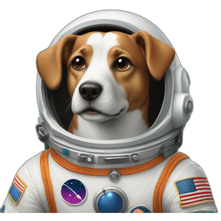 Dog astronaut emoji