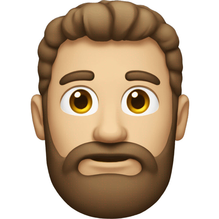 Hombre con sin barba y calvo emoji