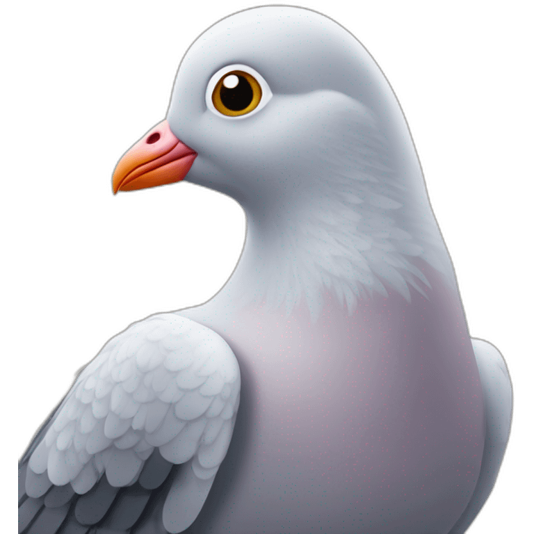 Pâte sur un pigeon emoji