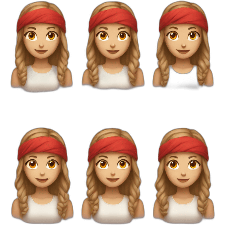 girl with red headband emoji