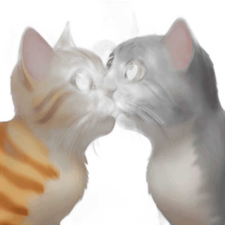 cat kisses rat emoji