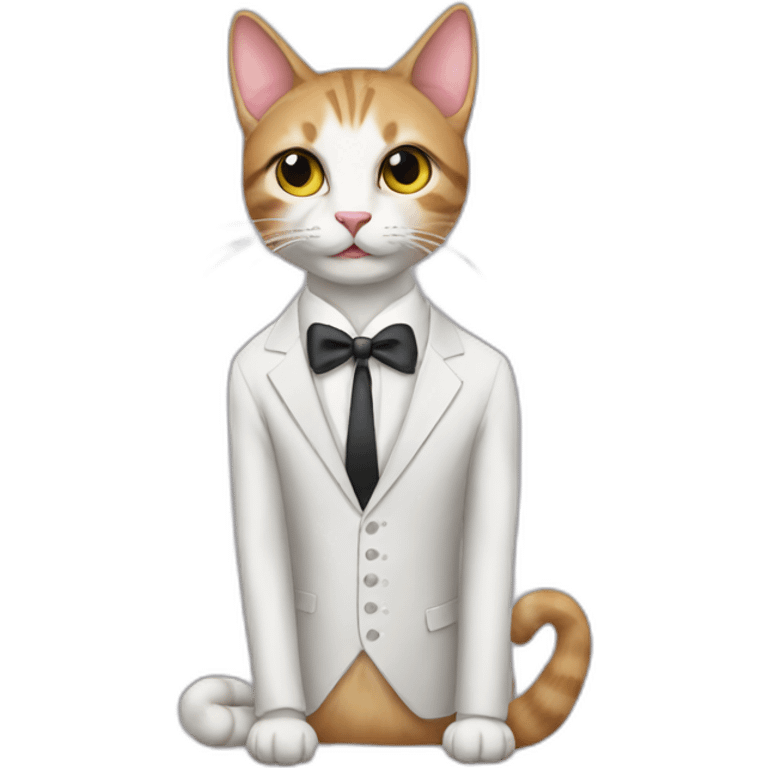 cat in a wedding suit emoji