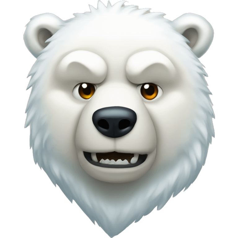 Polar bear warrior emoji