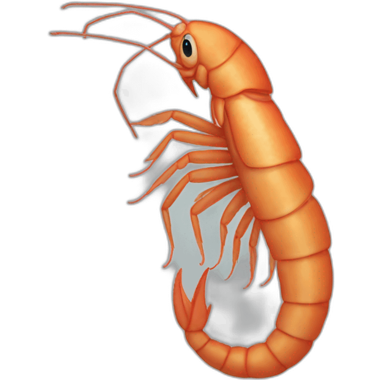 linguistic shrimp emoji