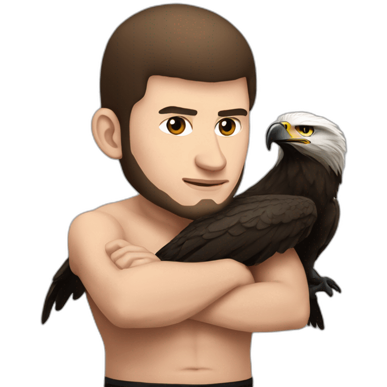 Khabib nurmagomedov with eagle emoji