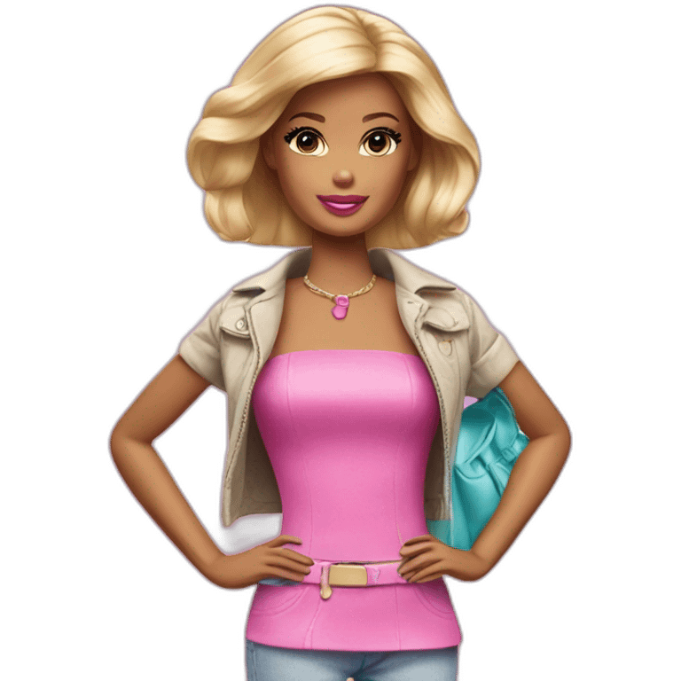 Stereotypical barbie emoji