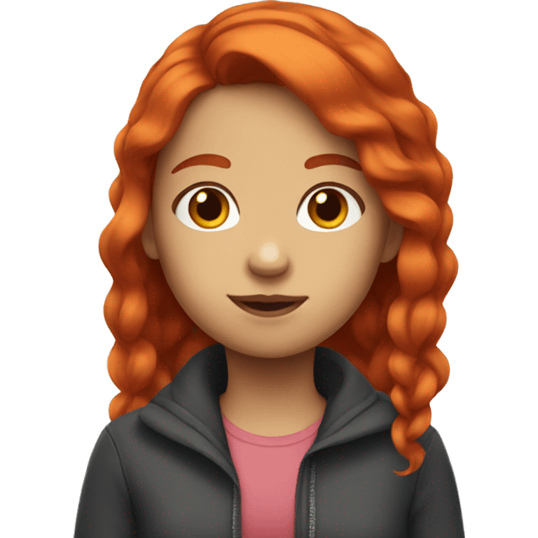 A girl with red hair  emoji