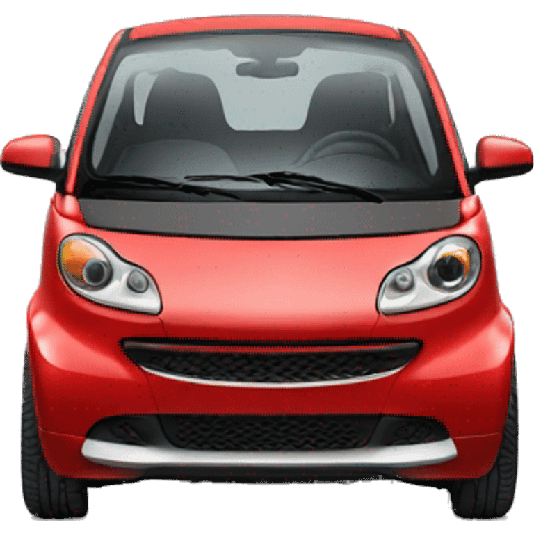 Red Smart car front emoji