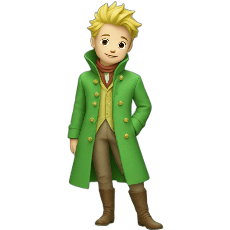 le petit prince green coat emoji