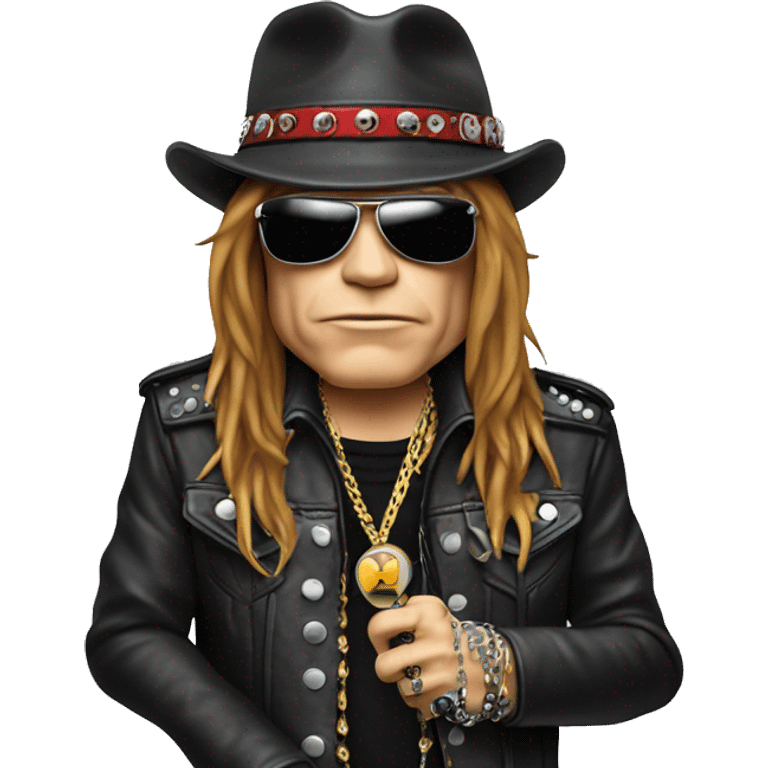 Axl Rose con micrófono  emoji