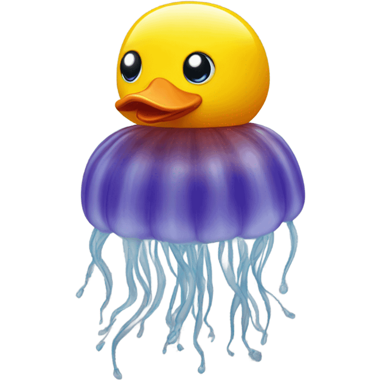 Rubber duck jellyfish  emoji