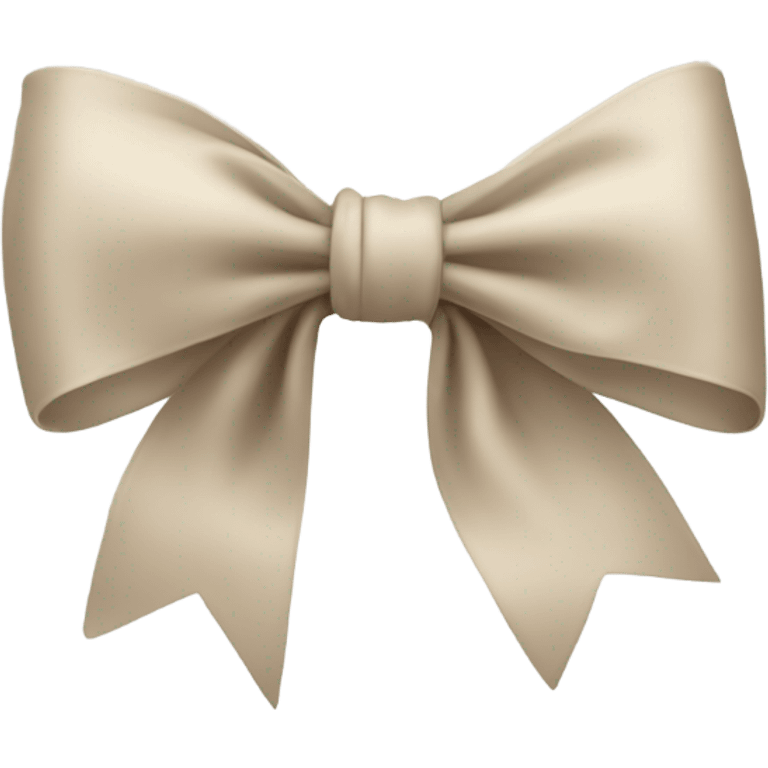 beige bow emoji