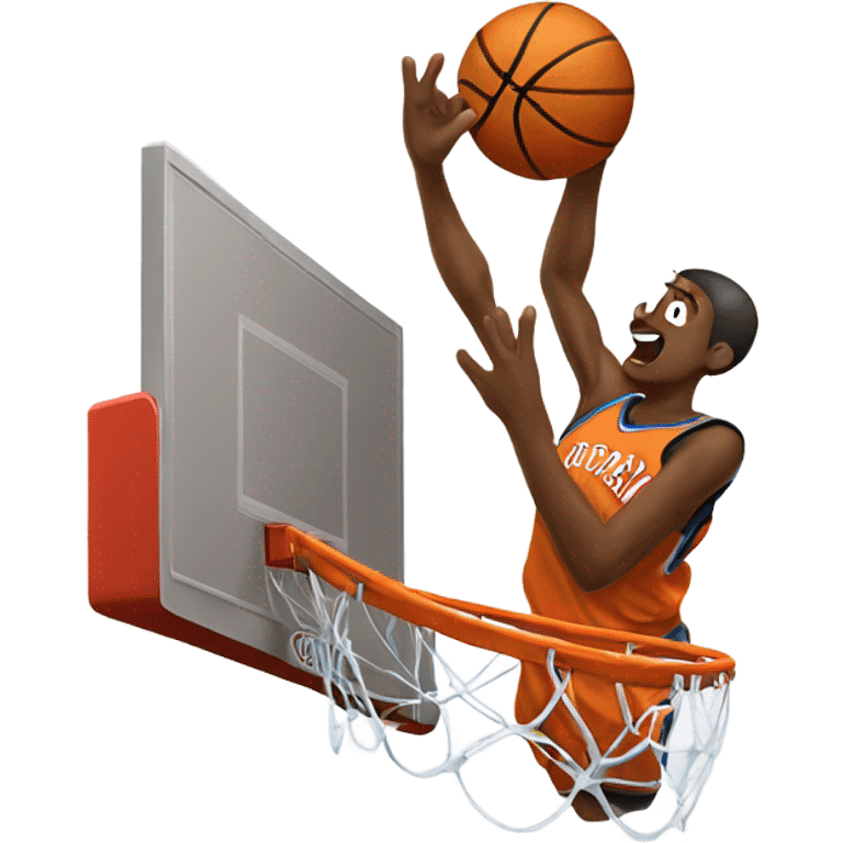 Dunking a basketball  emoji