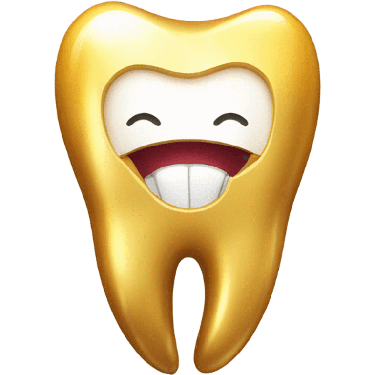 Golden tooth  emoji