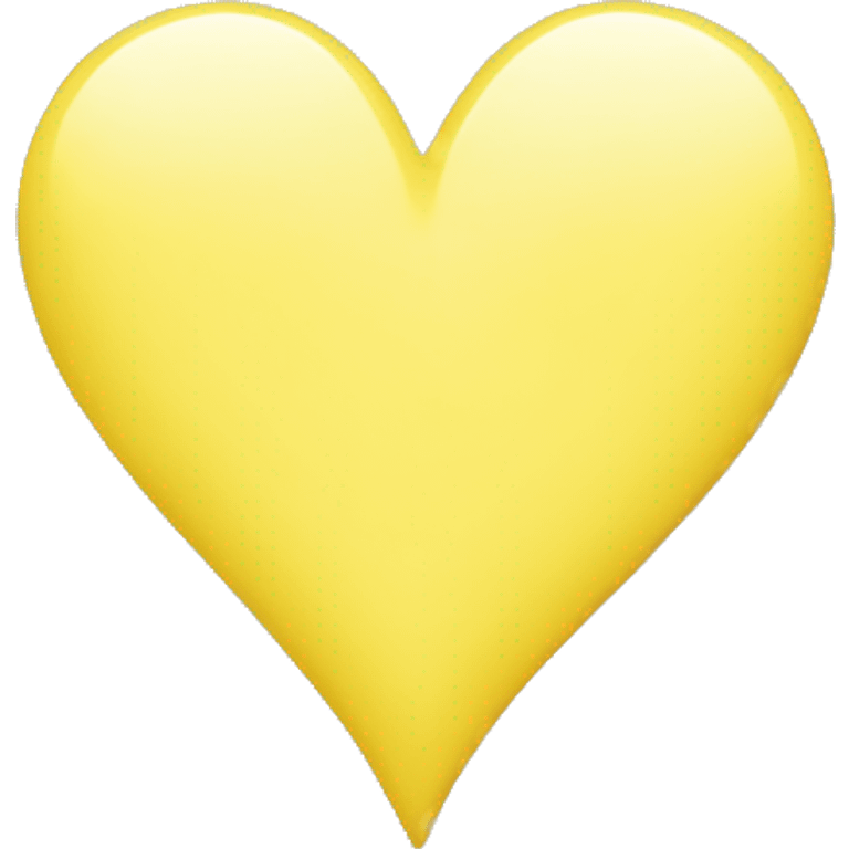 Light yellow heart  emoji