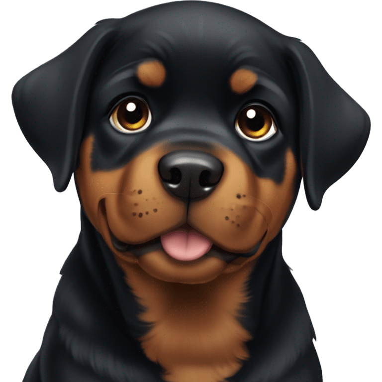 A Rottweiler puppy  emoji