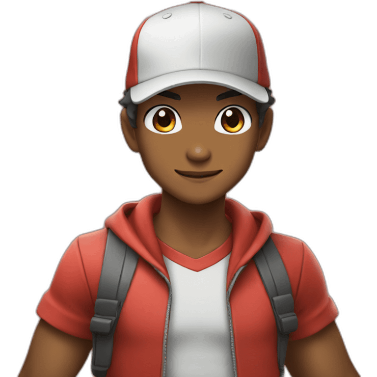 pokemon trainer red emoji