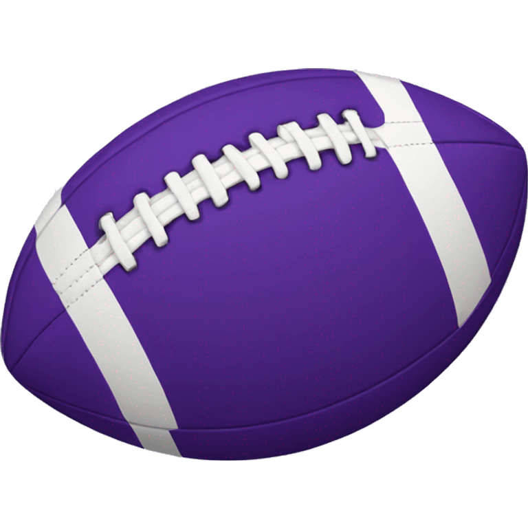 Purple football  emoji