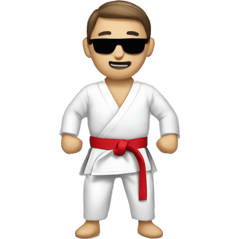 Karate add a b badge to their suit emoji