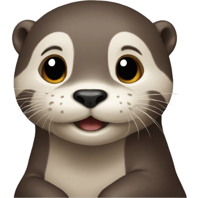 otter being otterly cute emoji