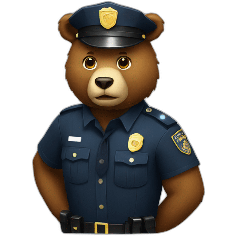 bear police emoji