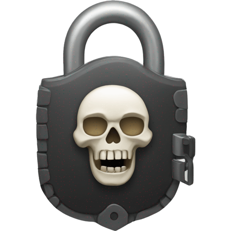 lock that looks like a skull emoji