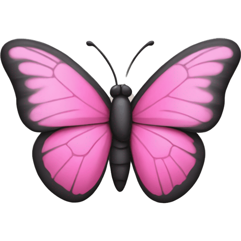 Pink butterfly on the side emoji