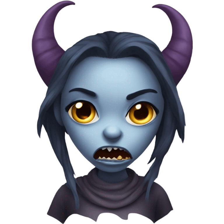 Scary demon girl emoji