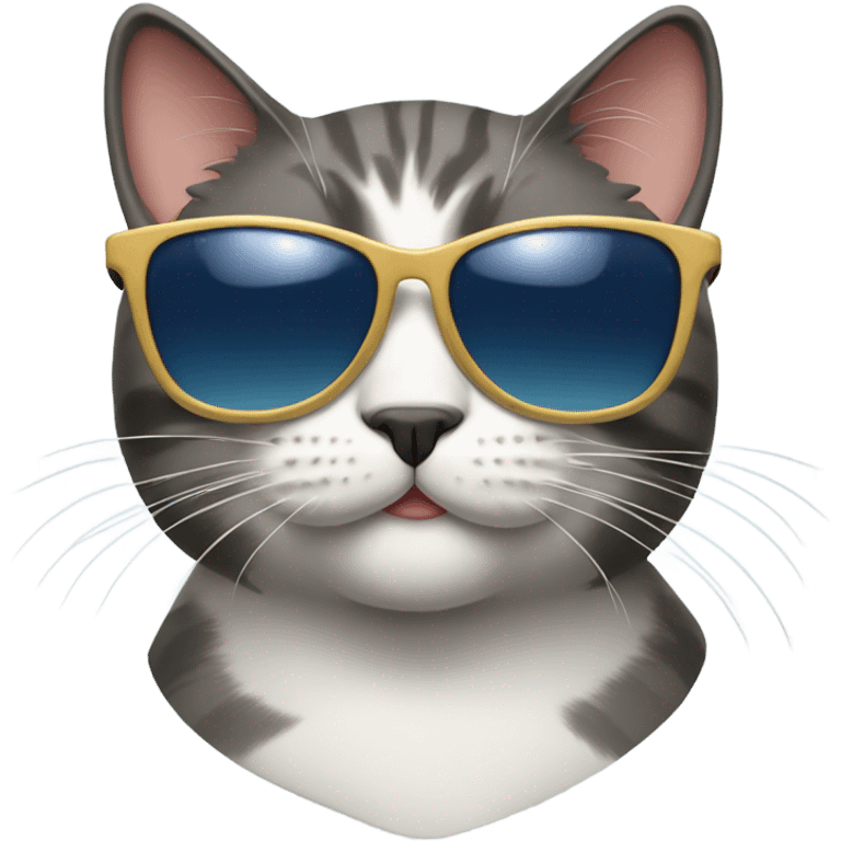 Cat with sunglasses emoji