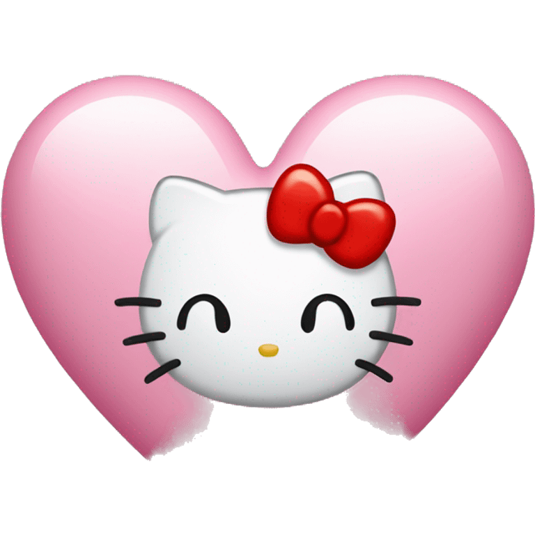 hello kitty heart emoji