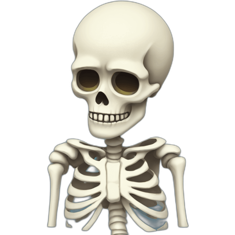 sad skeleton emoji