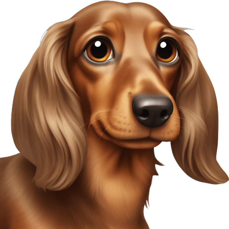 2 dachshunds long hair emoji