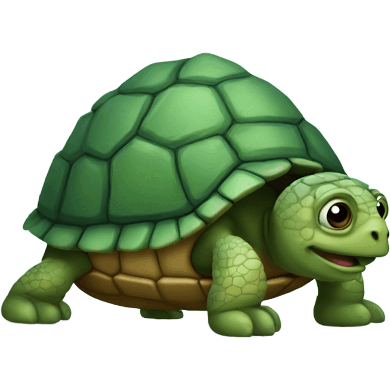 Very detailed turtle emoji