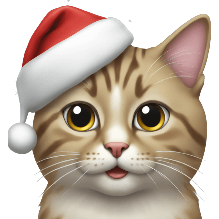 .cat Christmas emoji