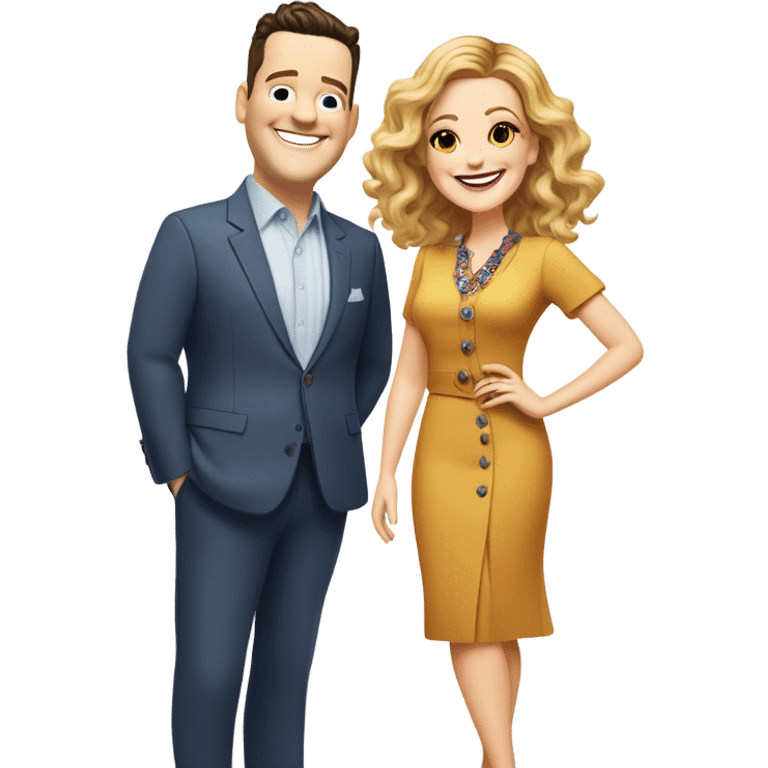 Drew Barrymore And Ross Mathews emoji