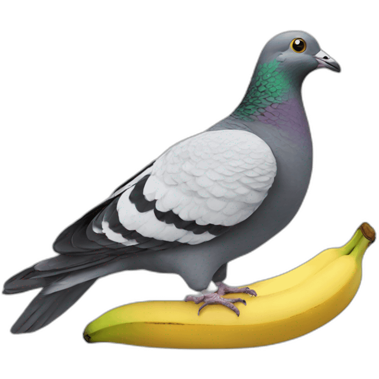 pigeon-with-banana emoji