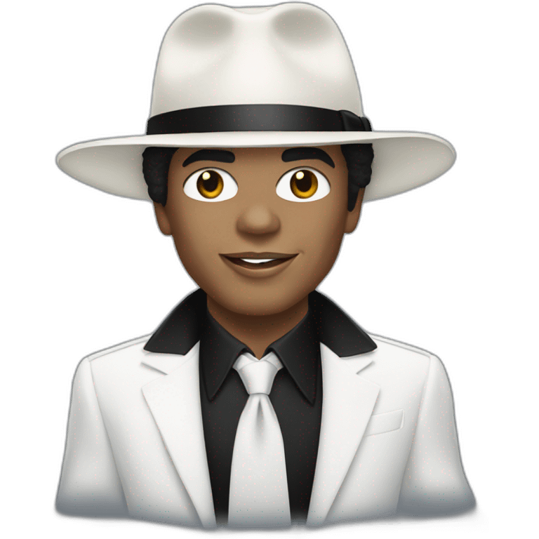 White mickael jackson emoji