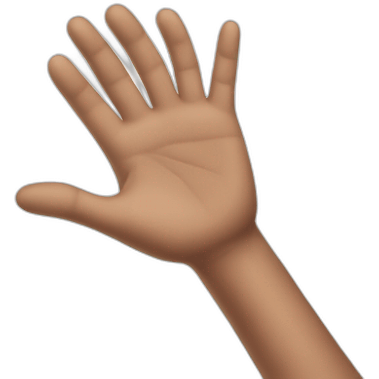 Hand who said bye emoji