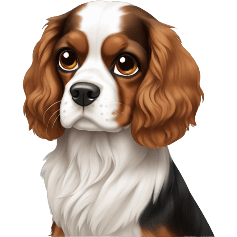 tricolor-king-charles-cavalier-spaniel emoji