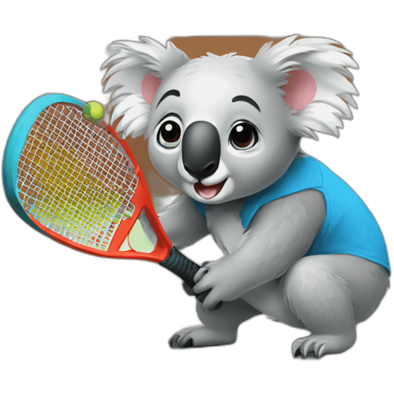 koala playing padel emoji