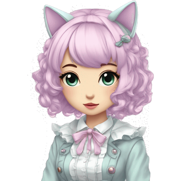 Pastel Edgy Kawaii Cute Beautiful Elegant Pretty Anime Punk Lolita Catgirl emoji