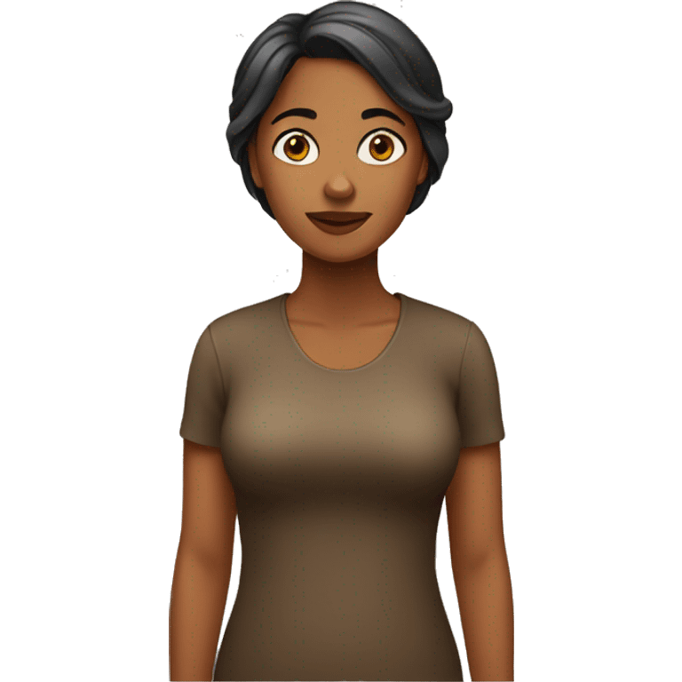 Brown Woman Standing  emoji